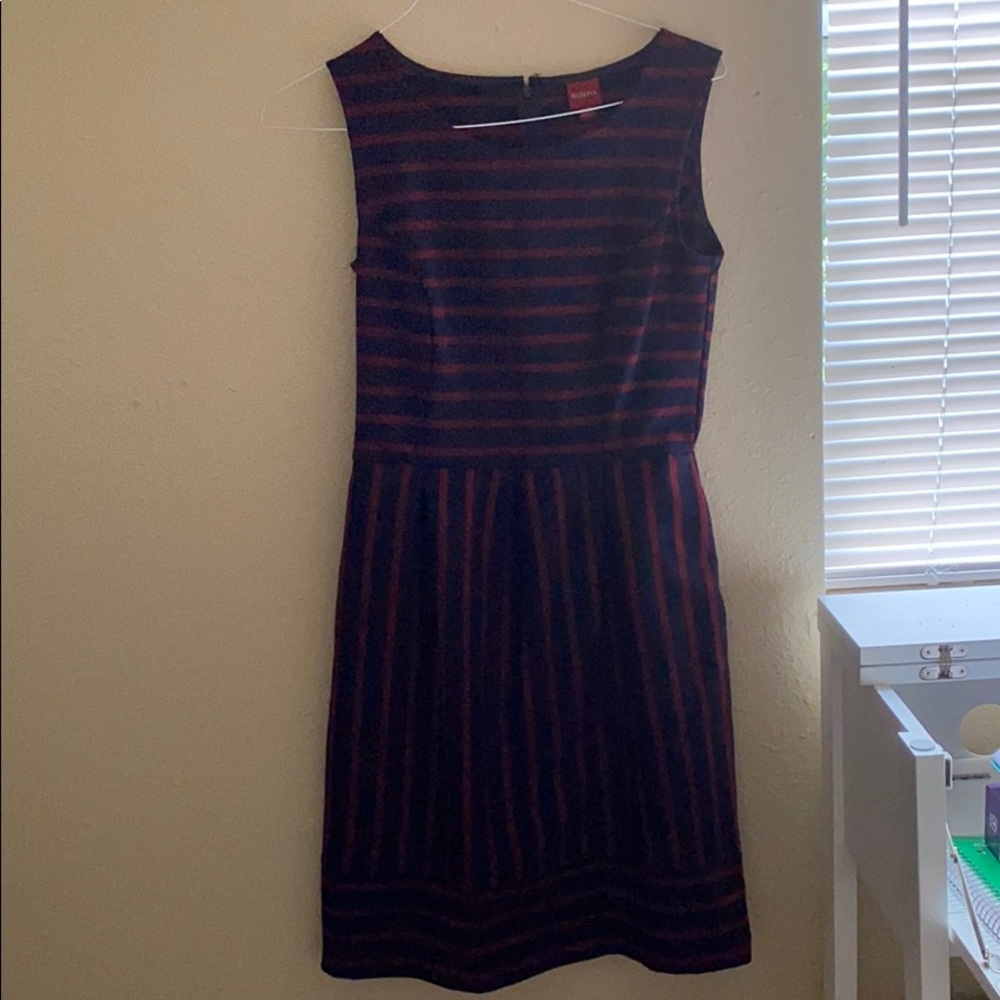 mid length striped dress